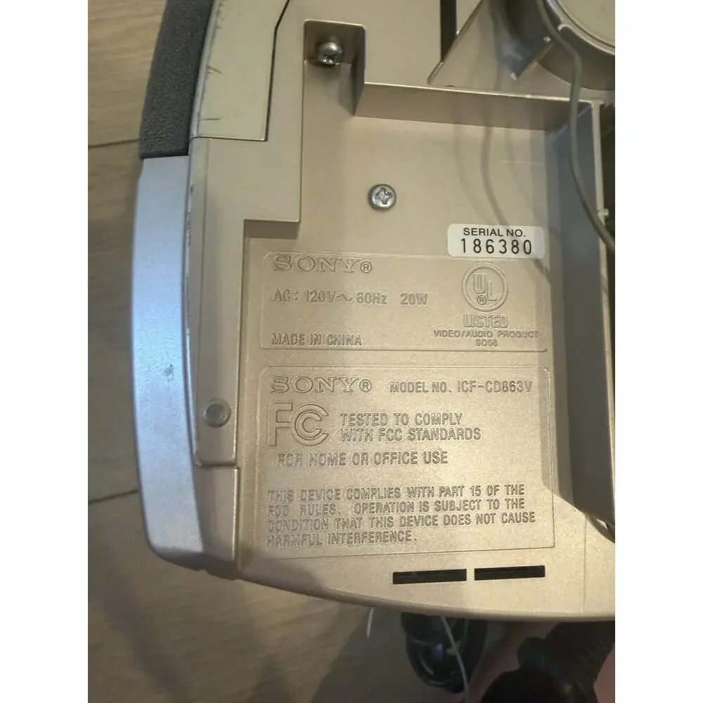 Sony icf cd863v